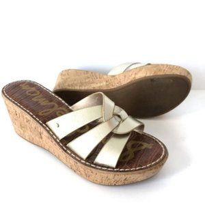 Sam Edelman Platform Wedge Slip On Sandal